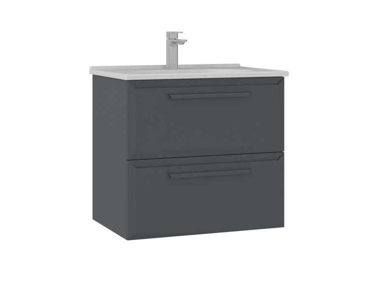Móvel para lavatório «Nuvola 65 v2» - 65 x 50 x 62 cm - Antracite