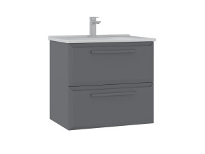 Móvel de lavatório «Nuvola 65 v2» - 65 x 50 x 62 cm - Cinza