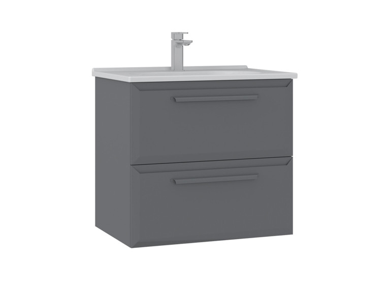 Móvel de lavatório «Nuvola 65 v2» - 65 x 50 x 62 cm - Cinza
