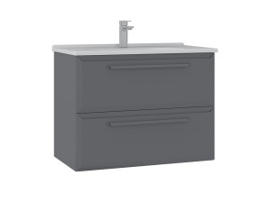 Móvel para lavatório «Nuvola 80 v2» - 80 x 50 x 62 cm - Cinza