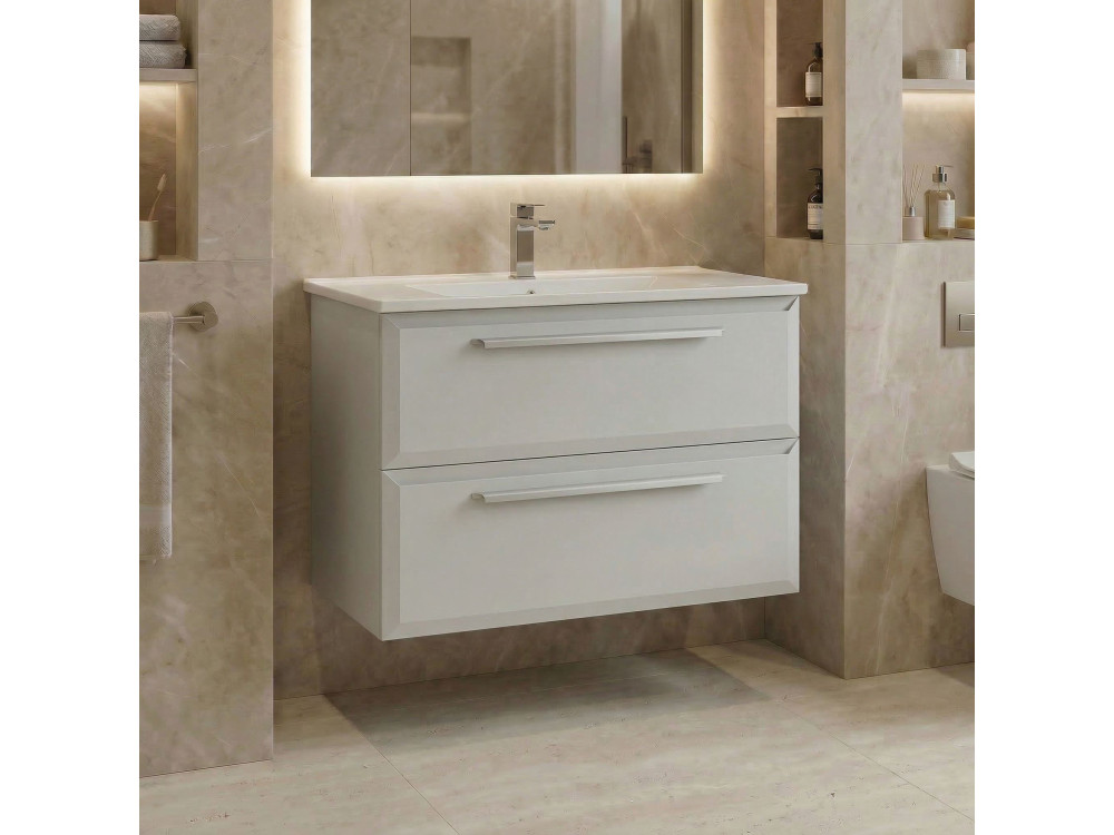 Móvel para lavatório «Nuvola 80 v2» - 80 x 50 x 62 cm - Cashmere