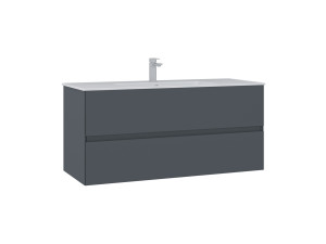 Móvel para lavatório «Nest 121 v2» - 121 x 51 x 55 cm - Antracite mate