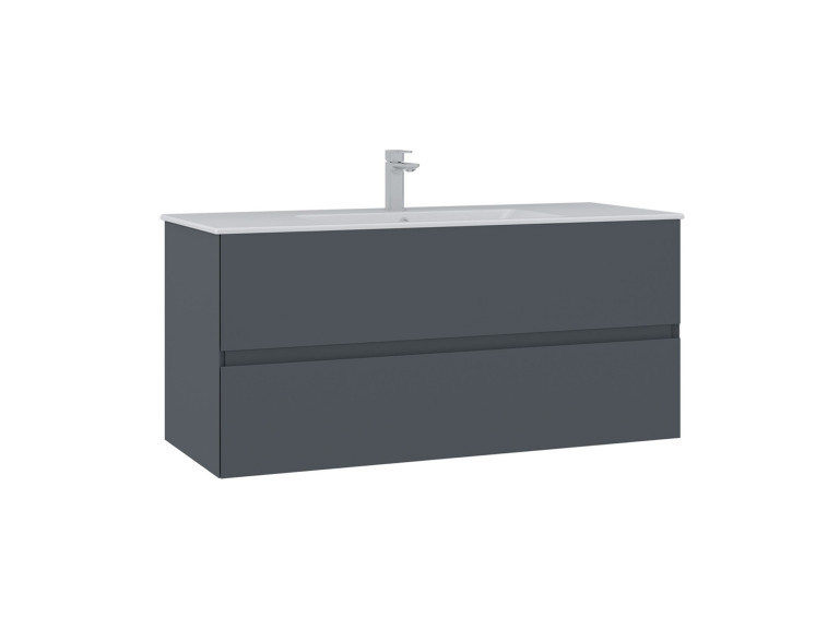 Móvel para lavatório «Nest 121 v2» - 121 x 51 x 55 cm - Antracite mate
