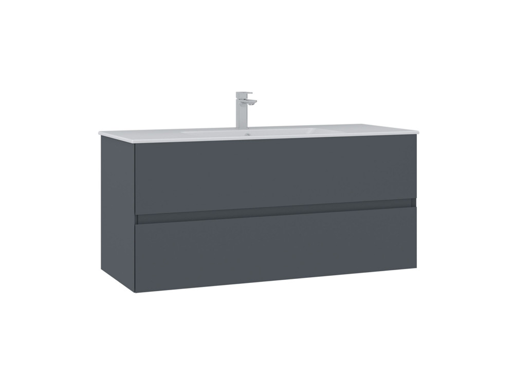 Móvel para lavatório «Nest 121 v2» - 121 x 51 x 55 cm - Antracite mate