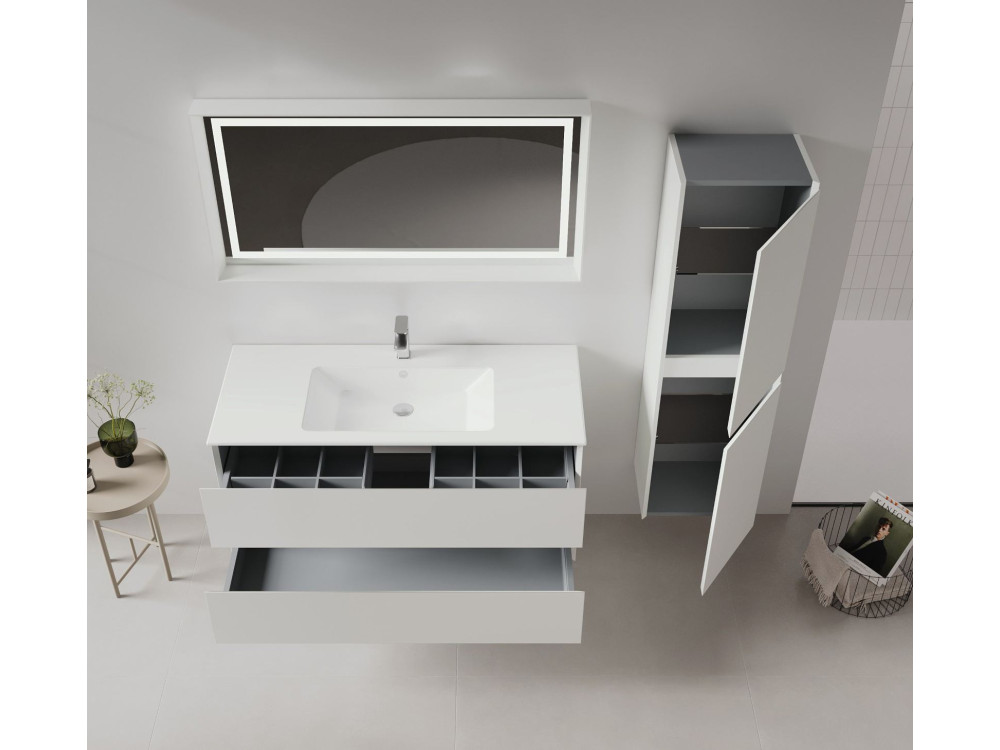 Móvel para lavatório «Nest 121 v2» - 121 x 51 x 55 cm - Matte Cashmere
