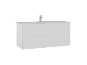 Móvel para lavatório «Nest 121 v2» - 121 x 51 x 55 cm - Branco mate