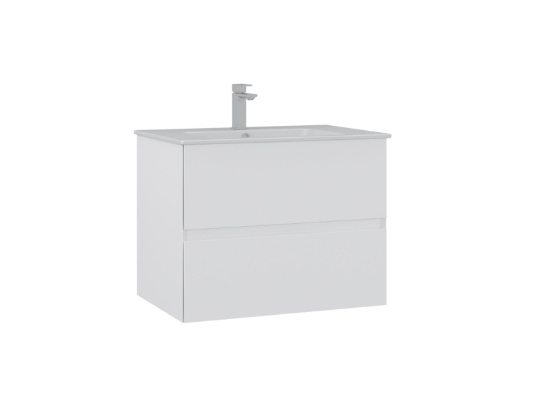 Móvel para lavatório «Nest 71 v2» - 71 x 51 x 55 cm - Branco mate
