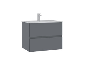 Móvel para lavatório «Nest 71 v2» - 71 x 51 x 55 cm - Cinza mate