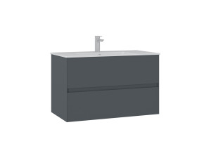 Móvel para lavatório «Nest 91 v2» - 91 x 51 x 55 cm - Antracite mate