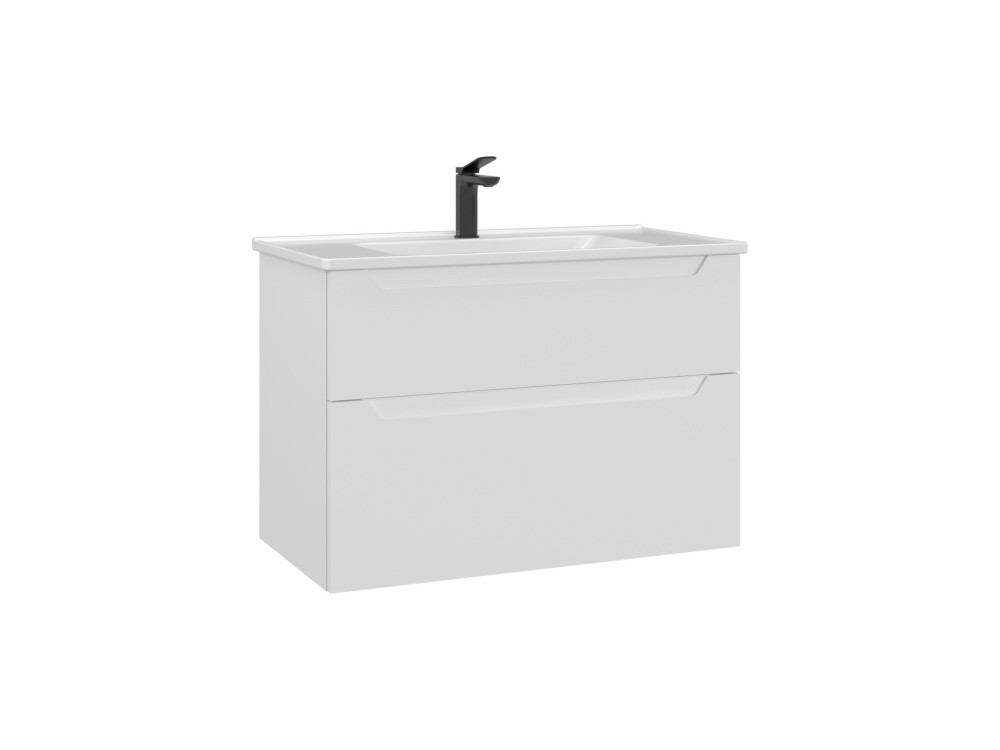 Móvel para lavatório «Messina 85 v2» - 85 x 45 x 55 cm - Branco mate