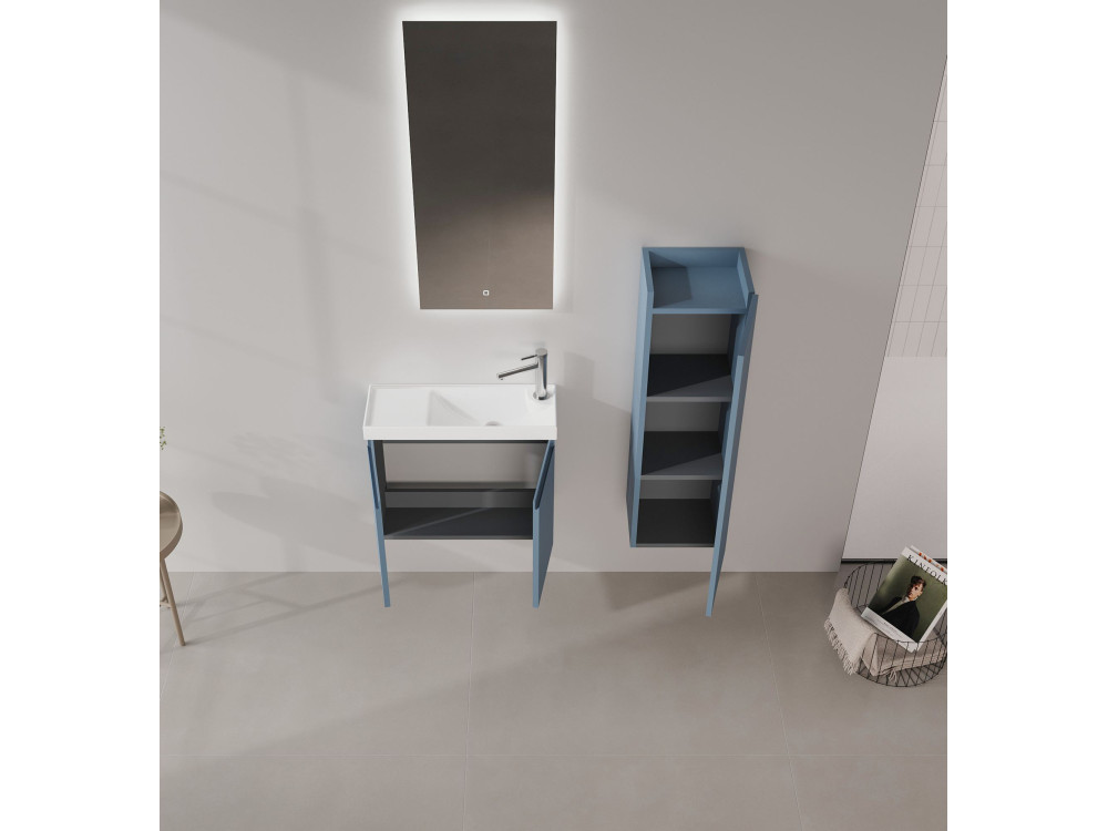 Móvel de lavatório «Ferla 60» - 60 x 22 x 50 cm - Azul Petróleo