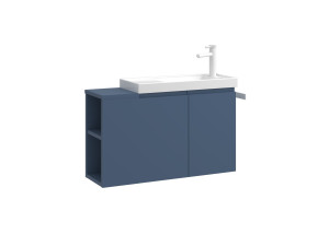 Móvel para lavatório «Ferla 80» - 80 x 22 x 45 cm - Azul Petróleo