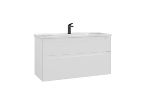 Móvel para lavatório «Messina 100 v2» - 100 x 45 x 55 cm - Branco mate
