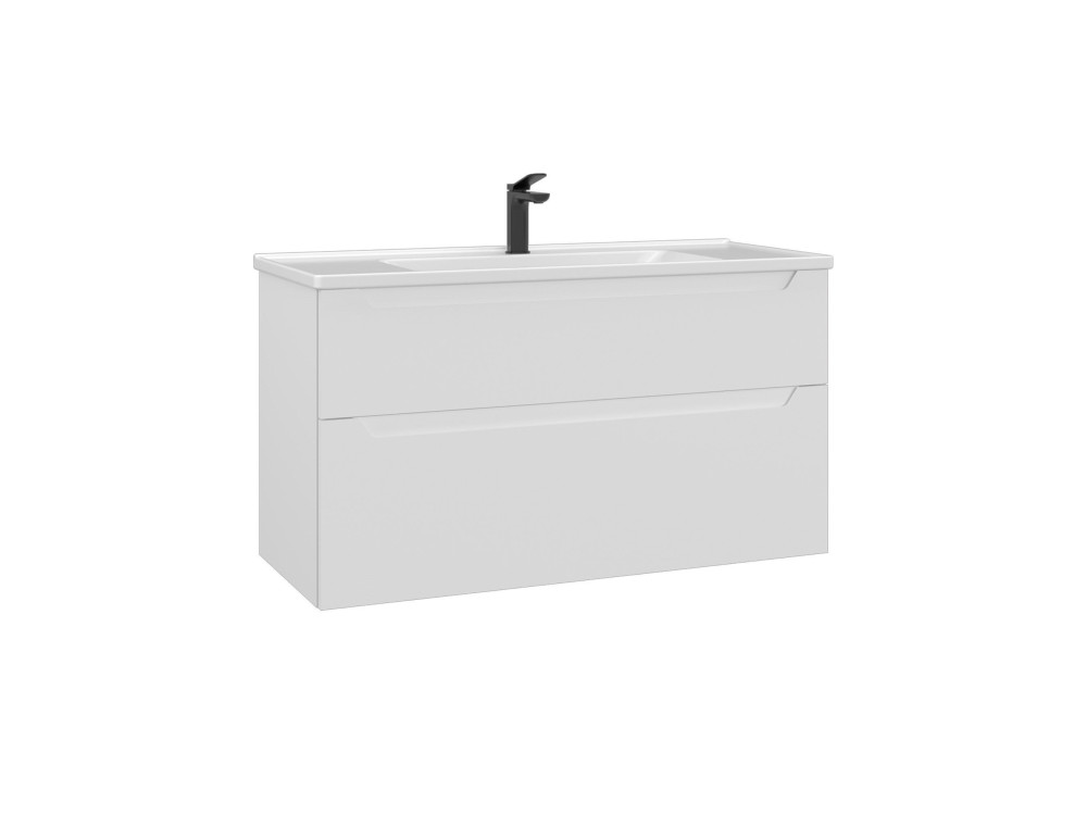 Móvel para lavatório «Messina 100 v2» - 100 x 45 x 55 cm - Branco mate