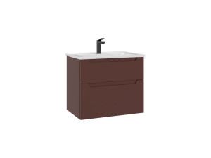Móvel para lavatório «Messina 65 v2» - 65 x 45 x 55 cm - Vermelho mate