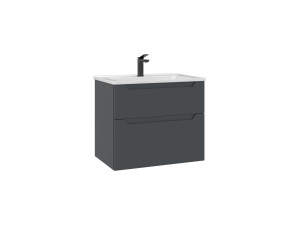 Móvel para lavatório «Messina 65 v2» - 65 x 45 x 55 cm - Antracite mate