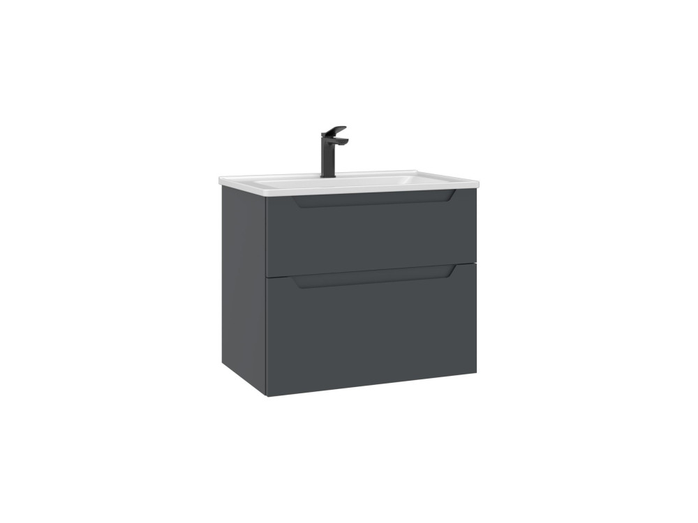 Móvel para lavatório «Messina 65 v2» - 65 x 45 x 55 cm - Antracite mate