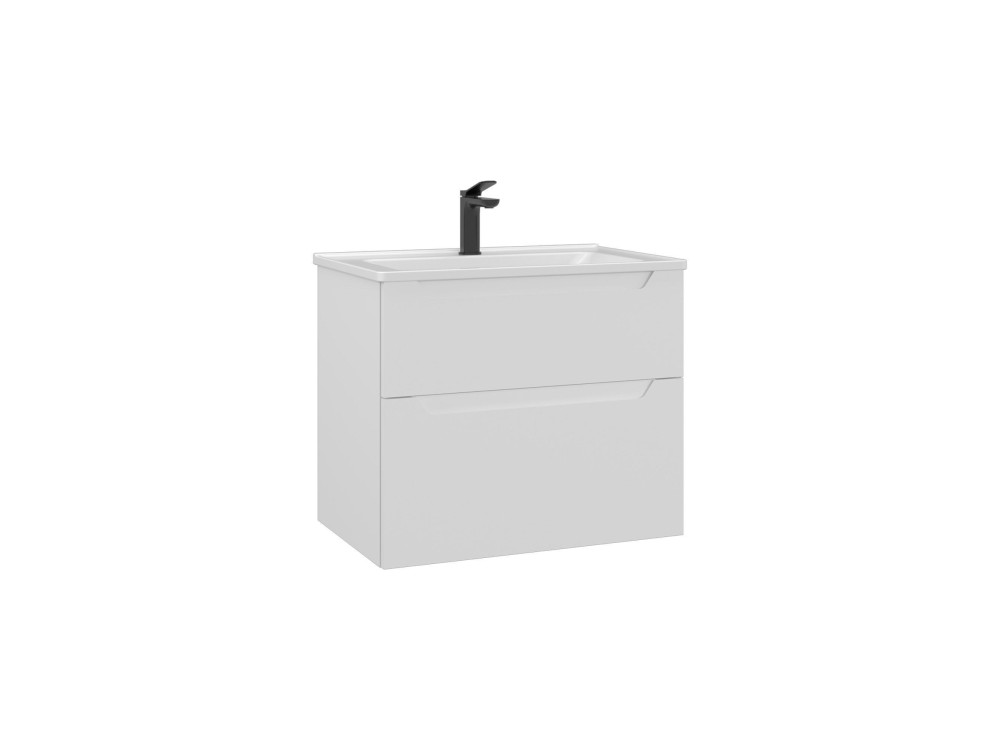 Móvel para lavatório «Messina 65 v2» - 65 x 45 x 55 cm - Branco mate