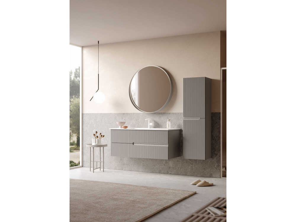 Móvel para lavatório «Moonlight 120» - 121 x 51 x 51 cm - Matte Mink