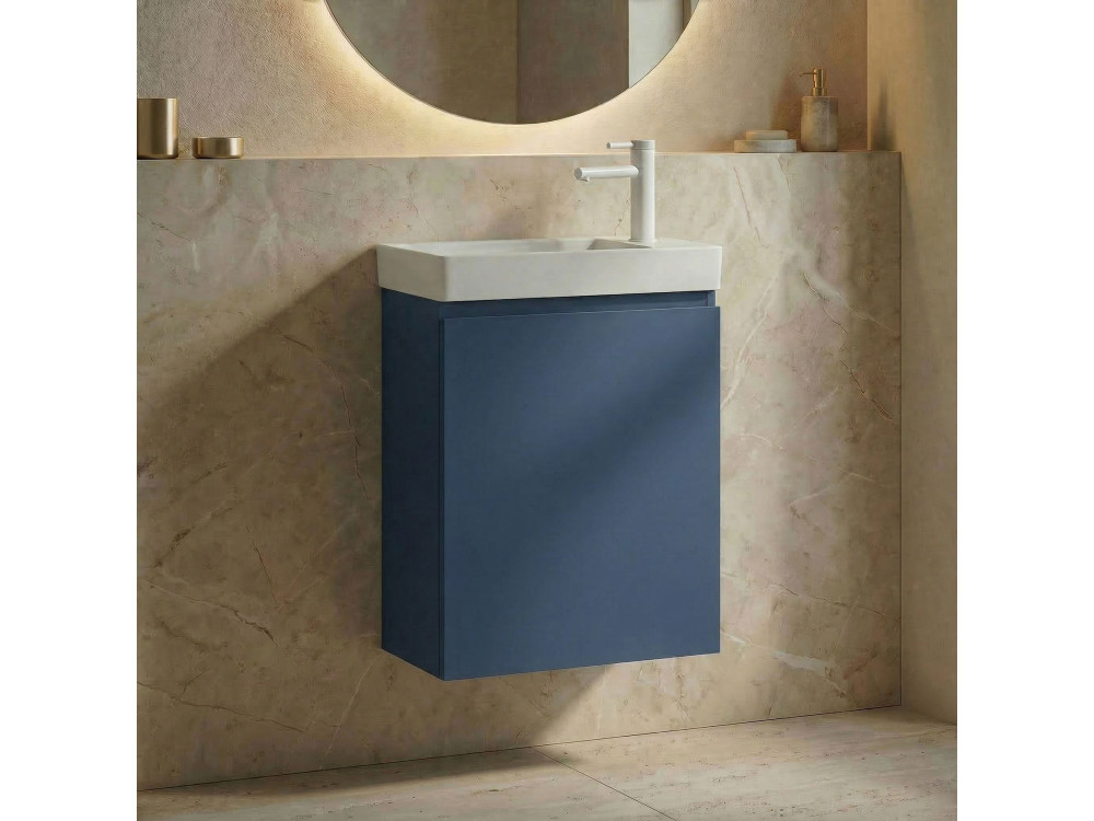 Móvel para lavatório «Ferla 40» - 40 x 22 x 50 cm - Azul Petróleo