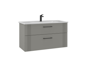 Móvel para lavatório «Bari 100 v2» - 100 x 45 x 55 cm - Matte Cashmere