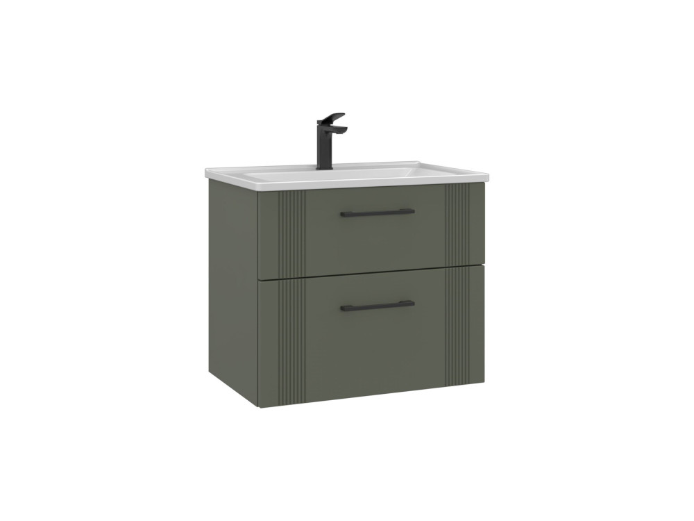 Móvel para lavatório «Bari 65 v2» - 65 x 45 x 55 cm - Verde mate
