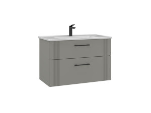 Móvel para lavatório «Bari 85 v2» - 85 x 45 x 55 cm - Cashmere mate