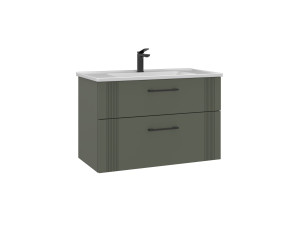 Móvel para lavatório «Bari 85 v2» - 85 x 45 x 55 cm - Verde mate