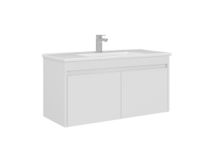 Móvel para lavatório «Arno 100» - 100 x 45 x 52 cm - Branco