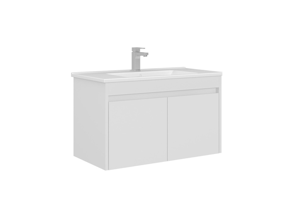 Móvel para lavatório «Arno 85» - 85 x 45 x 52 cm - Branco