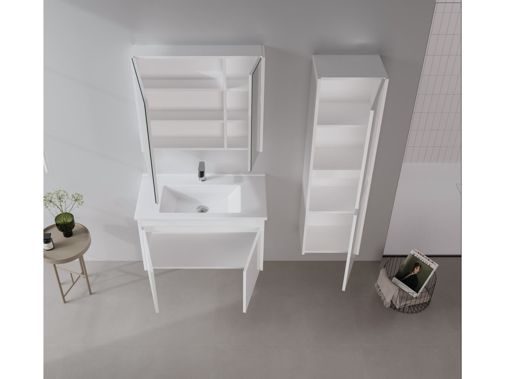 Móvel para lavatório «Arno 85» - 85 x 45 x 52 cm - Branco
