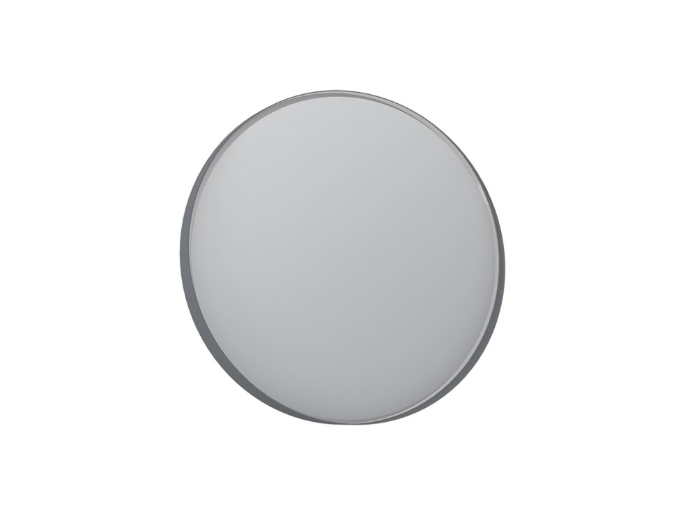 Espelho decorativo em madeira «Moonlight 90 v2» - 90 x 7 x 90 cm - Cinza mate