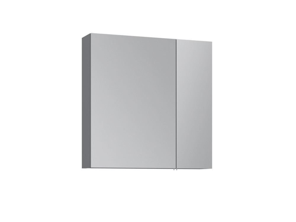 Móvel de casa de banho com espelho «Nuvola 60 v2» - 66 x 16 x 60 cm - Cinza