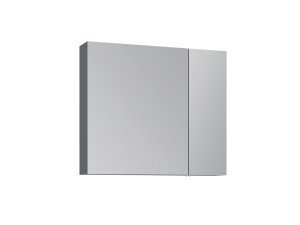 Móvel de casa de banho com espelho «Nuvola 80 v2» - 75 x 16 x 66 cm - Antracite