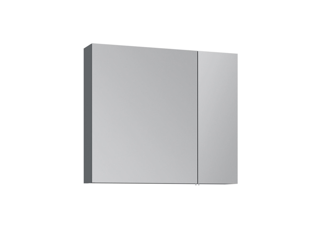 Móvel de casa de banho com espelho «Nuvola 80 v2» - 75 x 16 x 66 cm - Antracite
