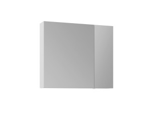 Móvel de casa de banho com espelho «Nuvola 80 v2» - 75 x 16 x 66 cm - Branco