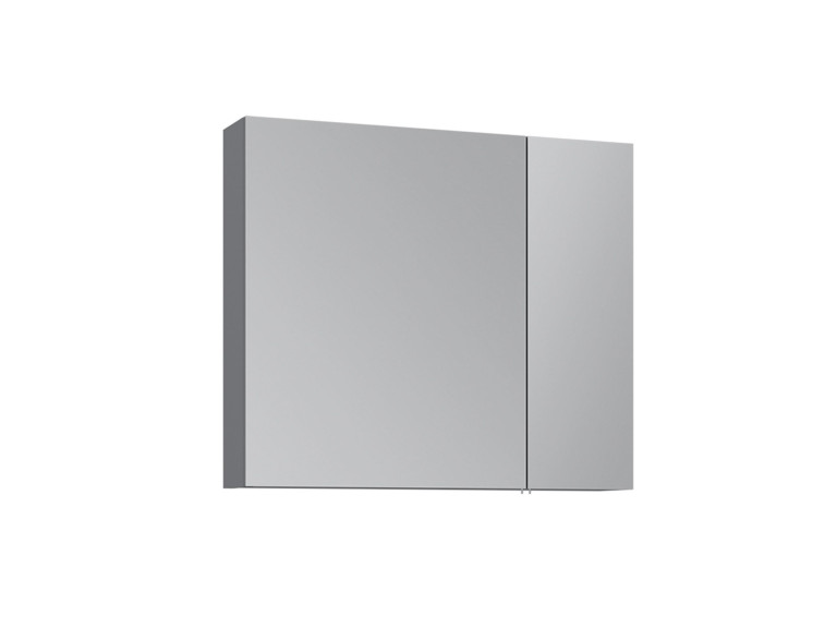 Móvel de casa de banho com espelho «Nuvola 80 v2» - 75 x 16 x 66 cm - Cinza