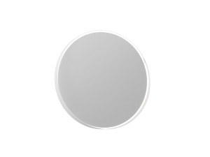Espelho decorativo em madeira «Moonlight 75 v2» - 75 x 7 x 75 cm - Branco mate