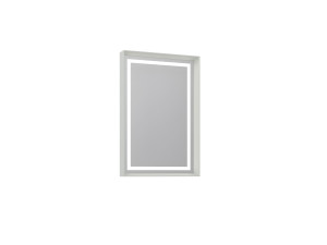 Espelho decorativo em madeira «Craft 60 x 90 v2» - 60 x 10 x 90 cm - Matte Cashmere
