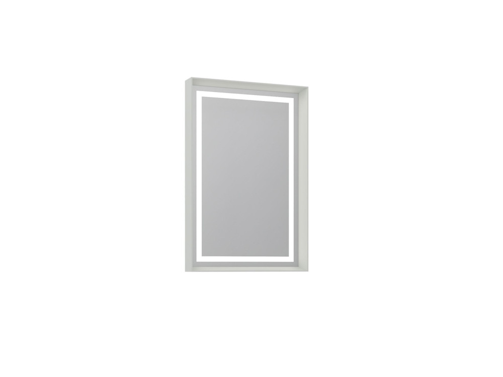 Espelho decorativo em madeira «Craft 60 x 90 v2» - 60 x 10 x 90 cm - Matte Cashmere