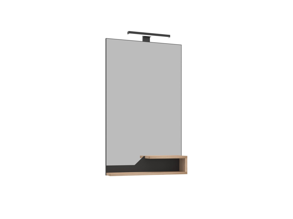 Espelho decorativo em madeira «Galia 60» - 60 x 14 x 100 cm - Carvalho