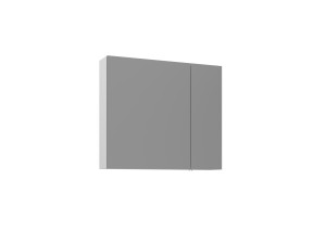 Móvel de casa de banho com espelho «Bari 80» - 75 x 16 x 66 cm - Branco mate