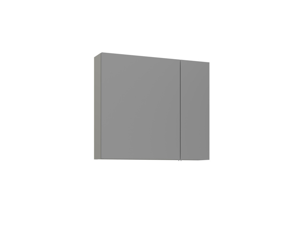 Móvel de casa de banho com espelho «Bari 80» - 75 x 16 x 66 cm - Cashmere mate