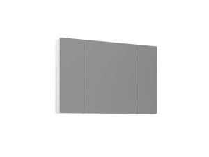 Móvel de casa de banho com espelho «Bari 100» - 97 x 16 x 66 cm - Branco mate