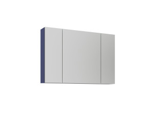 Móvel de casa de banho com espelho «Bari 100» - 97 x 16 x 66 cm - Azul-marinho mate