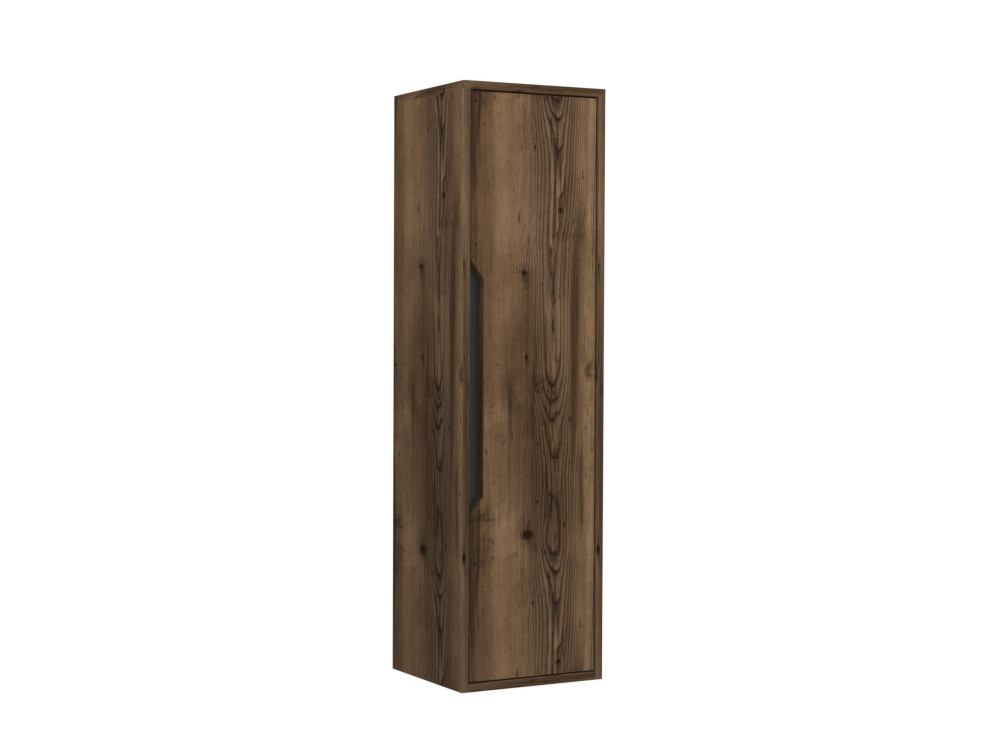 Armário de casa de banho «Galia 40» - 40 x 30 x 138 cm - Nogueira Escura