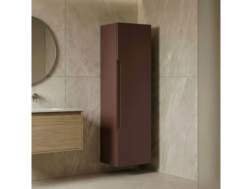 Armário de casa de banho «Messina 40» - 40 x 32 x 138 cm - Vermelho mate