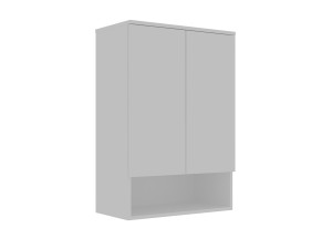 Armário de casa de banho «Bosco Lume 70» - 70 x 36 x 100 cm - Branco mate