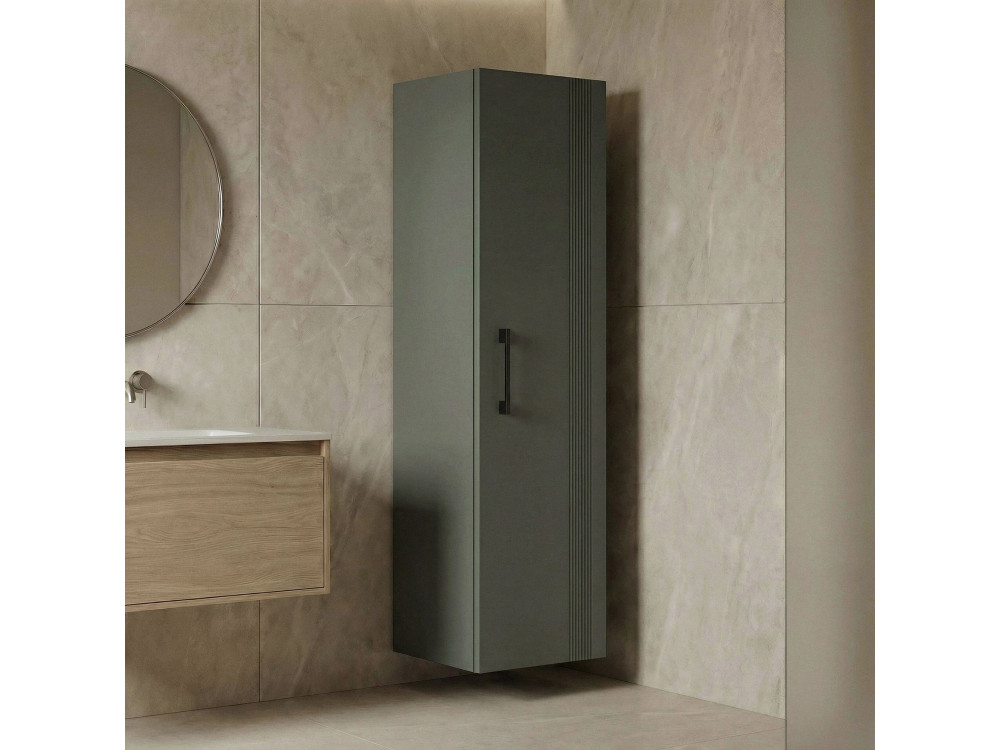 Armário de casa de banho «Bari 40» - 40 x 32 x 138 cm - Verde mate