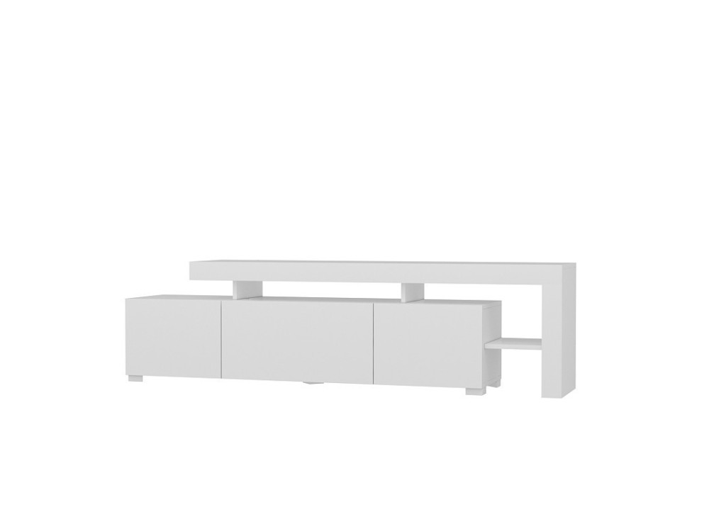 Suporte de TV em madeira "Beliz" 192 x 37 x 53 cm - Branco
